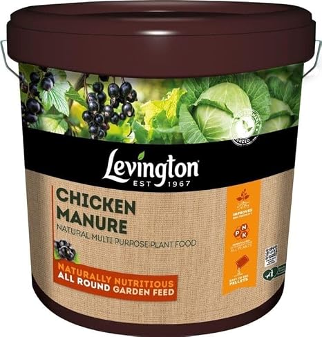 Levington Chicken Manure Multi Purpose Plant Food – Organic Fertiliser for Flowers, Veg & Trees – NPK 2-2-2 – 3.5kg or 9kg (9kg)