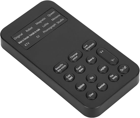 Voice Changer, Universal Mini Sound Card, OneKey Voice Change Support Various Languages VoiceChanging for Mobile Phone Computer
