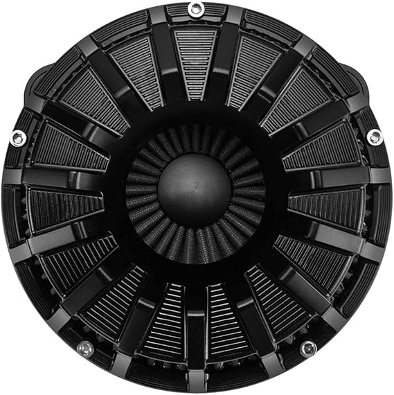 Motorcycle CNC Air Filter Cleaner Intake Filter Fit for Harley (A(Black)-For Sportster XL models 04-22)