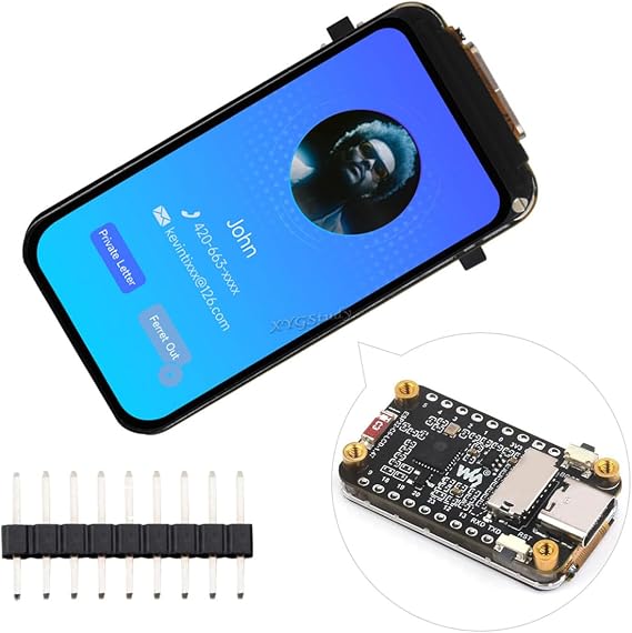 ESP32-C6 1.47inch Display Development Board, 172320, 262K Color, 160MHz Running Frequency Single-core Processor, Supports WiFi 6 & Bluetooth @XYGStudy (ESP32-C6-LCD-1.47)