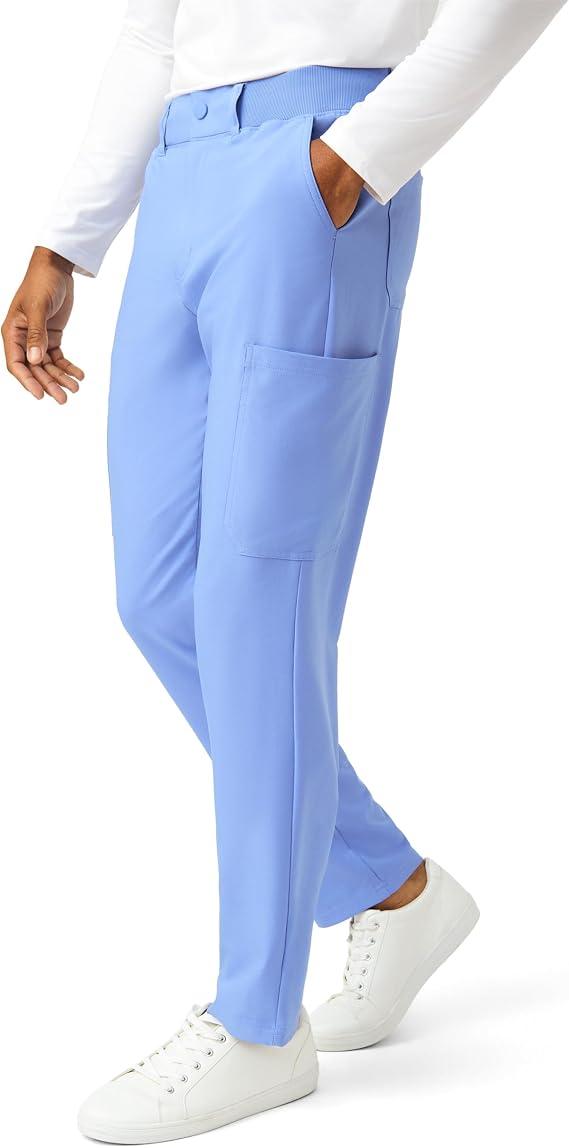 Landau Forward Mens Tailored Fit 8-Pocket Stretch Cargo Scrub Pants with Drawstring LB410
