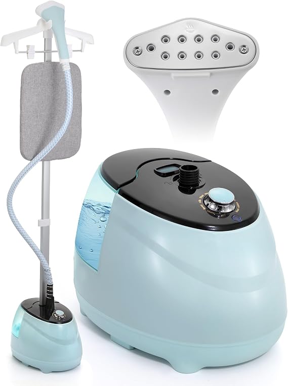 BEAMNOVA Standing Steamer for Clothes Professional Steam Iron with Hanger