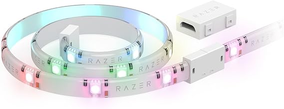 Razer Aether Light Strip Extender - RGB LED Light Strip Extension (1M / 3ft Extender, Connect Up to 8 Expanders, Flexible Design) White