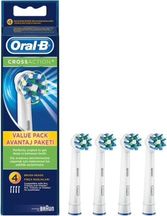 Oral-B Cross Action Diş Fırçası Yedek Başlığı, 4 Adet