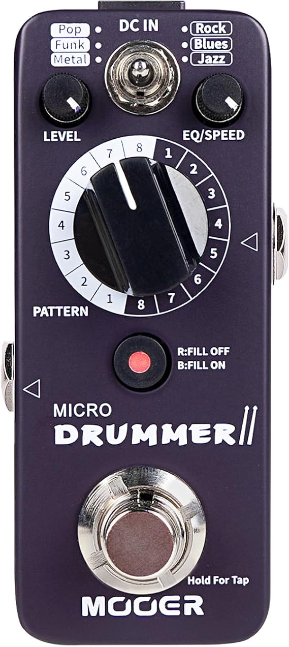 MOOER Micro Drummer II Guitar Drummer Pedal Drum Machine