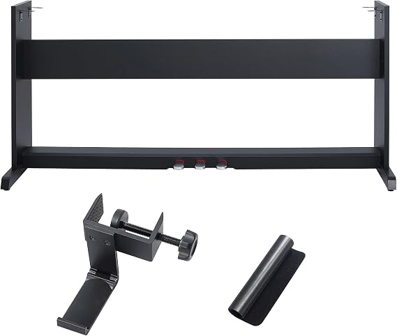 Wooden Furniture Stand With 3-Pedal Unit System Compatible for Yamaha DGX670B Digital Piano Keyboards