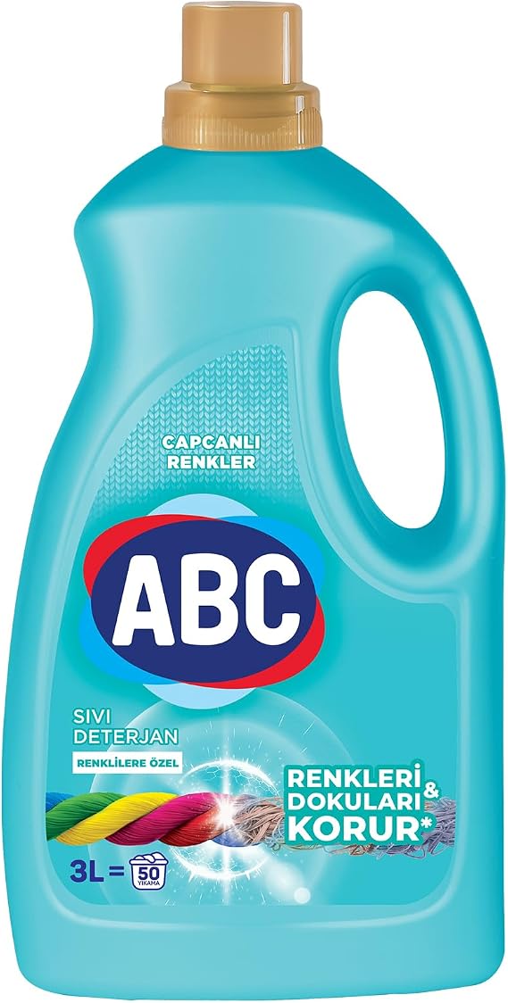 ABC DETERGENT Liquid Laundry Detergent Colors 3 L