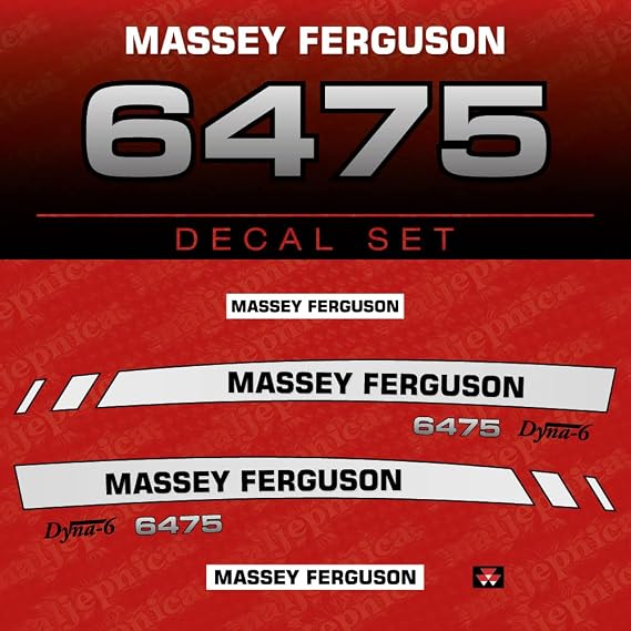 Massey Ferguson 6475 Decal (Sticker) Set