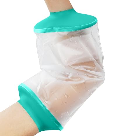 PICC Line Shower Cover, PICC Line Covers for Upper Arm, Reusable Waterproof IV & PICC Line Sleeve Protector for Chemotherapy Treatment, Broken Wound Elbow for bath Shower
