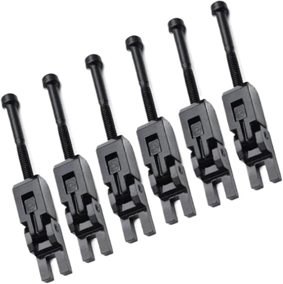 6 Piece Set Double Locking Tremolo Bridge Saddle Black For Electric Guitar Professional Guitar Bridge