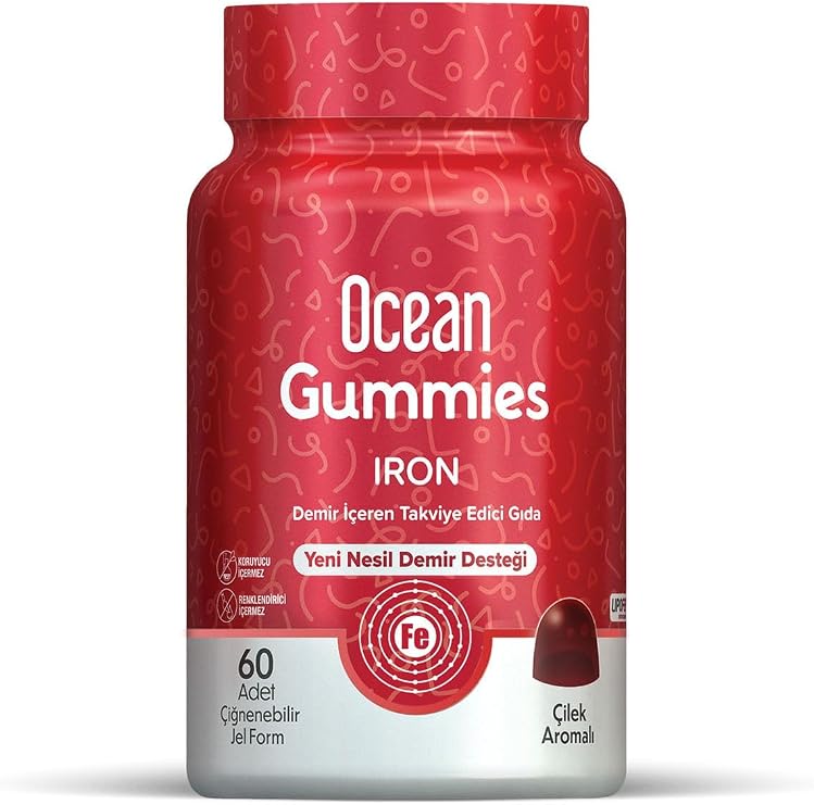 Ocean Gummies Iron, Çiğnenebilir Jel Form