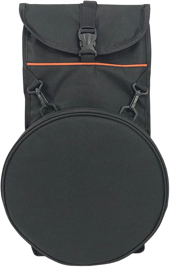 Vaguelly Dumb Drum Storage Backpack Double Shoulder Drum Bag Oxford Cloth Percussion Instrument Bag Snare Protection Carrying Case for Travel 19.68 X 10.23 X 3.54 in