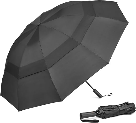 G4Free 46/54/62 Inch Large Golf Umbrella Windproof Reverse Travel Umbrella