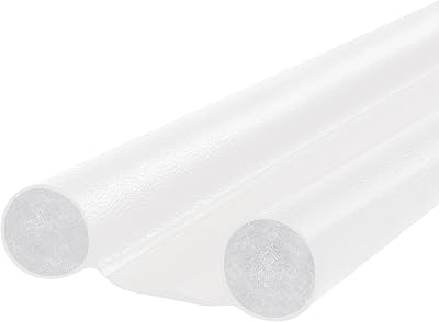 Randall Manufacturing Extreme Draft Protection, Leather Style Door and Window Draft Stopper, Bottom-of-Door Soundproofing, Under-Door Dust, Wind, Noise Draft Stopper, 36 White, 36