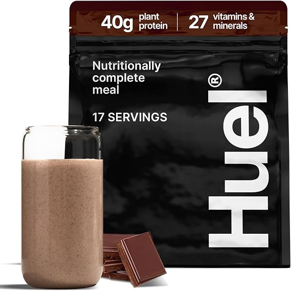 Huel Black Edition - Nutritionally Complete 100% Vegan Gluten-Free - Less Carbs More Protein - Powdered Meal (Chocolate, 1 Bag)