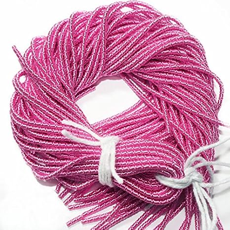 Embroiderymaterial French Coil Bullion Metallic Wire Dabka for Embroidery,Beading and Jewelry Making in Pink Color-2MM-100 Gram/Packet