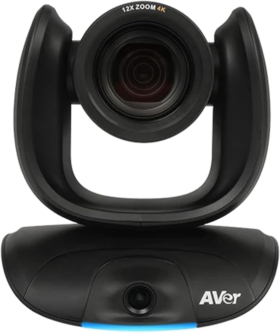 AVer CAM550 4K PTZ Conference Camera Dual Lens AI Auto Framing Camera with 12X Optical Zoom, Smart Gallery, USB & HDMI for Zoom, Teams & Hybrid Meetings