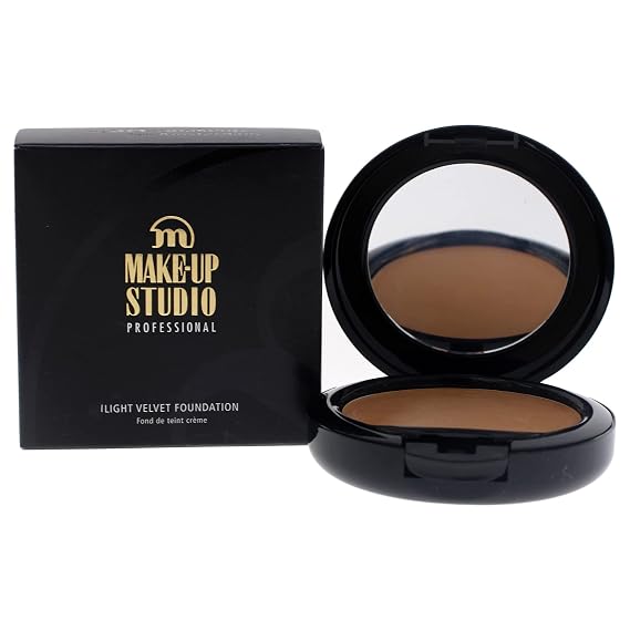 Make-Up Studio Professional Amsterdam Light Velvet Foundation - Luxury Box Contains a Mirror and Sponge - For a Beautiful, Flawless End Result - WB4 Warm Beige - 0.68 Ounce (Pack of 1), PH10026/WB