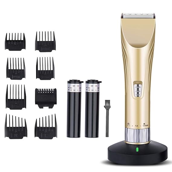 TOPCHANCES Mens Hair Clippers,Professional Cordless Mens Beard Trimmer Detail Trimmer Hair Clippers for Men Hair Cutting Kit Mens Grooming Kit with 8 Guide Combs