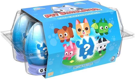 Pet Simulator - Mystery Minifigures Deluxe 6-Pack (Six Mystery Eggs & Pet Figures, Series 2) [Includes DLC]