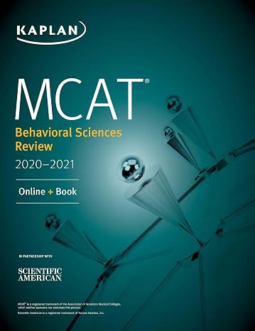 MCAT Behavioral Sciences Review 2020-2021: Online + Book (Kaplan Test Prep)