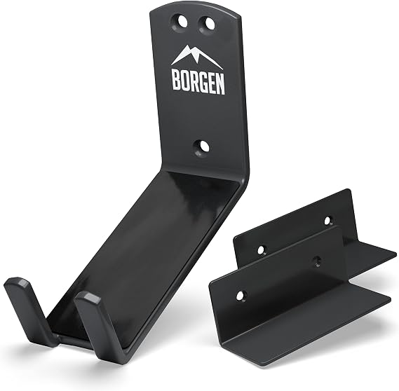 Borgen Wall Mount Pedal Hook for E-Bike & MTB - Black