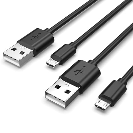 Superer 2-Pack 5FT Micro USB Charging Cable for PS4 & Xbox One Controllers