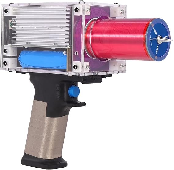 OKYUK Handheld Tesla Coil, Artificial Lightning Generator, Portable Mini Arc, DIY (Type-Charge)
