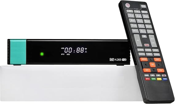 G Media V8X Digital Satellite tv hd Receiver DVB-S/S2/S2X, 1080P Free FTA Satellite Receiver H.265 Built-in 2.4G WiFi SCART+CA, Support Biss Key, YouTube, Cccam, 3G USB dongle, V8 Nova Upgrade