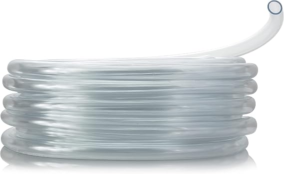 Alpine Corporation 100 Ft. PVC Tubing with 3/4" Inside Diameter for Ponds and Fountains, Clear