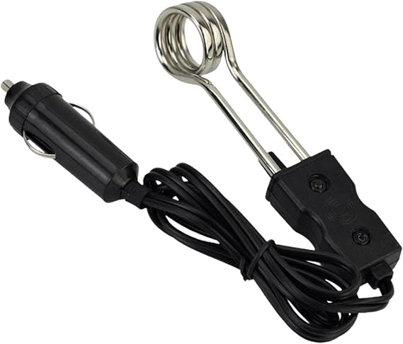 Z/C Car Immersion Heater Electric Immersion Heaters Traveling Camping Picnic Water Immersion Heater Tea Coffee Water Travel Portable Heater 12V 24V