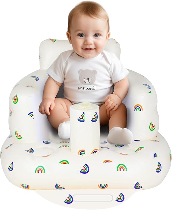 AirSwim Inflatable Baby Seat, Inflatable Baby Chair with Built-in Pump