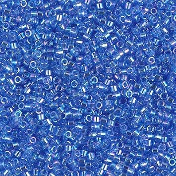 Miyuki Delica 11/0 Cylinder Seed Beads - Tr Azure AB - DB1250 5 Grams