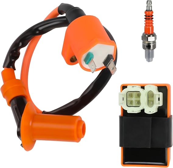 HIAORS GY6 Ignition Coil AC CDI Box Kit Replacement for TRX250 TRX200SX XR100R CRF50 Baja Dune 150 TaoTao Scooter ATM50 50cc 125cc 150cc 4-Stroke Engine ATV Quad Pit Dirt Bike Moped Go Kart Parts