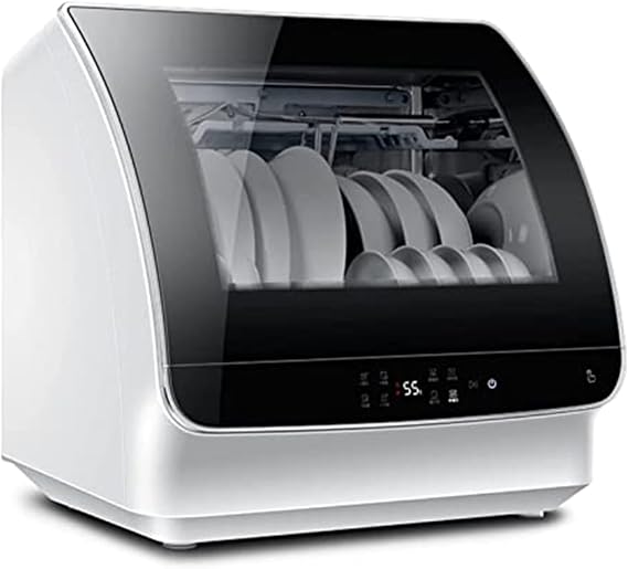 Generic Table Top Dishwasher with 5L Built-in Water Tank, Portable & Compact, 5 Programmes, Two Drying Modes, Easy To Install Automatic Household Dishwasher