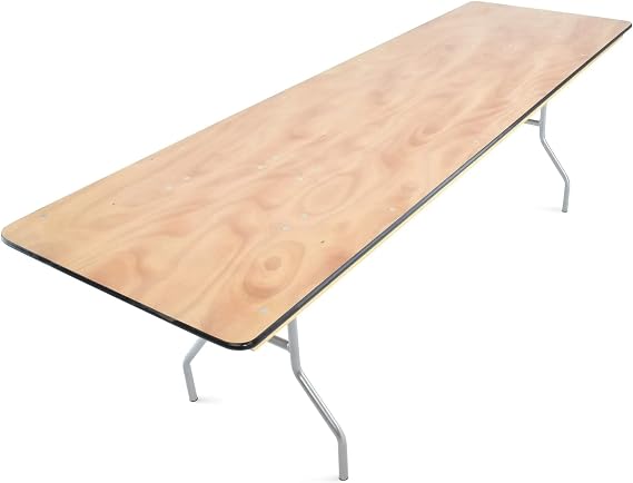 Titan Series Folding Table - Commercial Grade Plywood Foldable Table - Rectangle Durable Fold Up Table for Parties Banquet Halls Wedding Venues - 10 Pack
