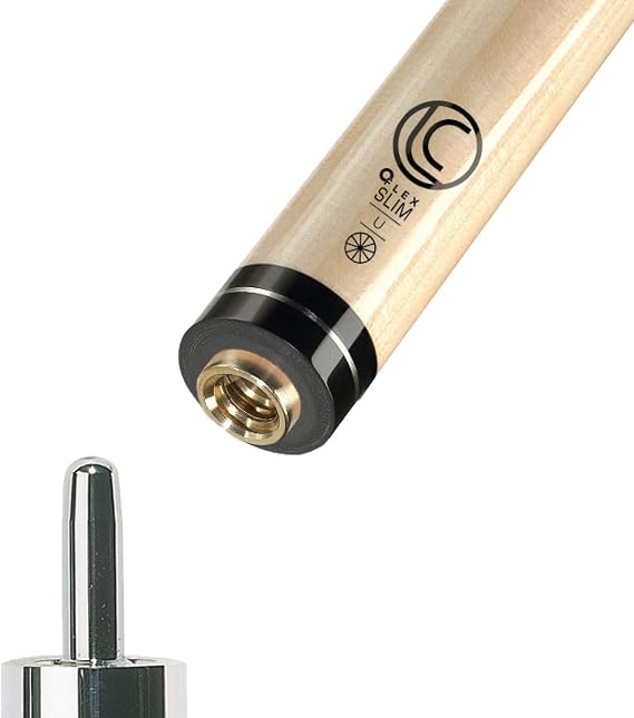 Lucasi Hybrid 11.75mm Zero Flex Slim Technology Pool Shaft, 30-Inch Silver Ring, Uni-loc Pin