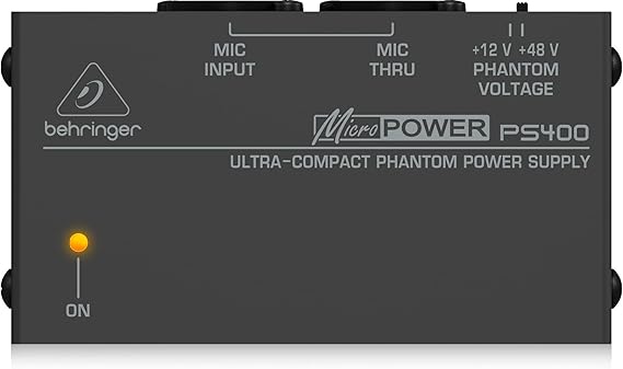 Behringer MICROPOWER PS400 Ultra-Compact Phantom Power Supply