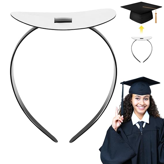 NNG Graduation Cap Headband,Grad Cap Band with Adhesive Felt,Hair Band Hat Accessories for Graduates
