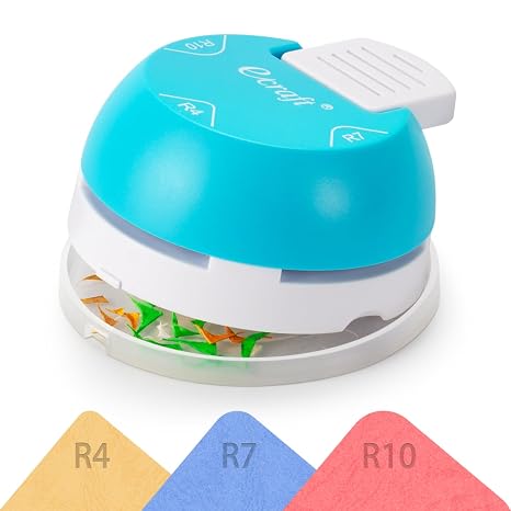 Ecraft Paper Corner Rounder Punch : 3 in 1 (R4mm, R7mm, R10mm) - Corner Cutter for Paper Crafts, Laminate, Photo, DIY, Card Making and Scrapbooking