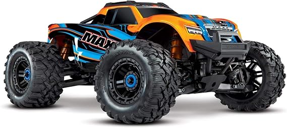 Traxxas Maxx 1/10 4WD VXL (TQi, TSM, No Batt, No Chgr) Orange with leds
