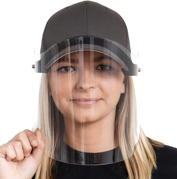 HatShield Flip Baseball Cap Face Shield