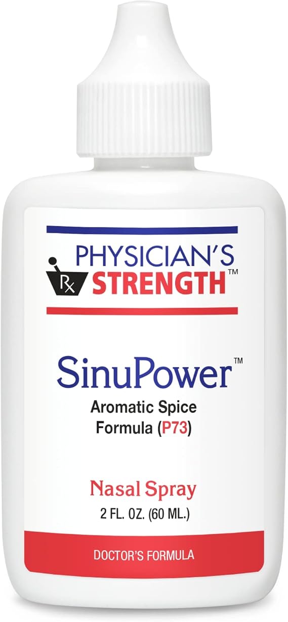 Physician's Strength SinuPower - 2 fl oz - Supports Healthy Nasal Membranes & Sinuses - Made with Wild Oregano Oil - Nonaddictive