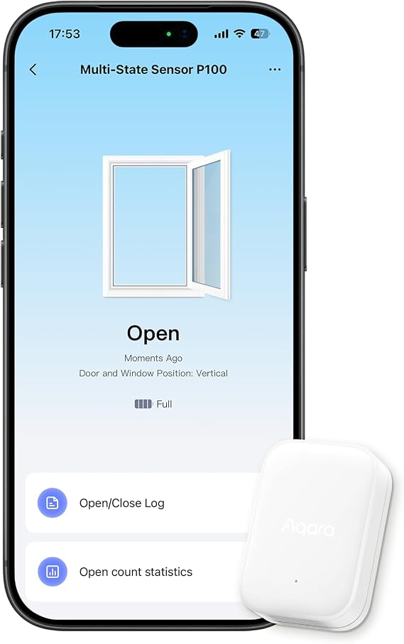 Aqara Multi-State Sensor P100, Door and Window & Vibration Sensor, White
