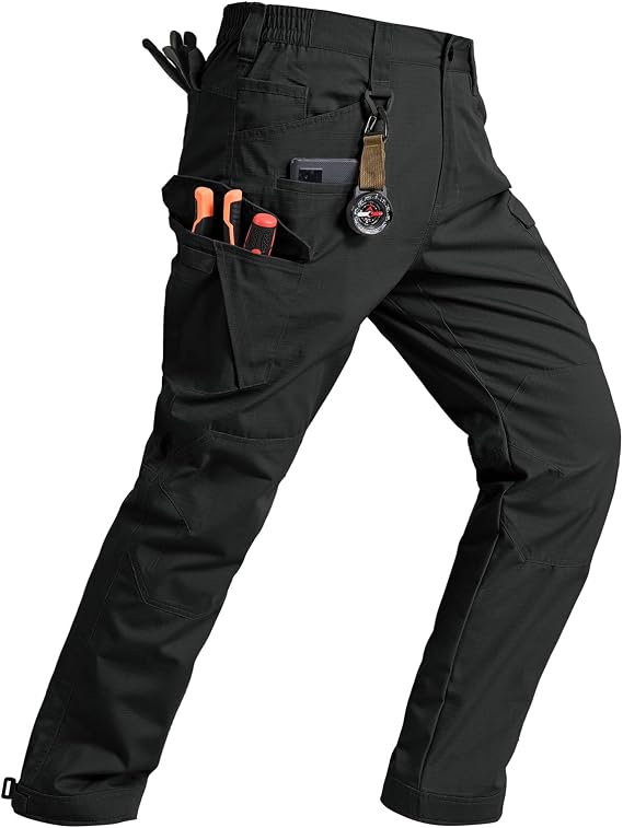 TBMPOY Men's Cargo Pants Ripstop Tactical Work Hiking Construction Outdoor