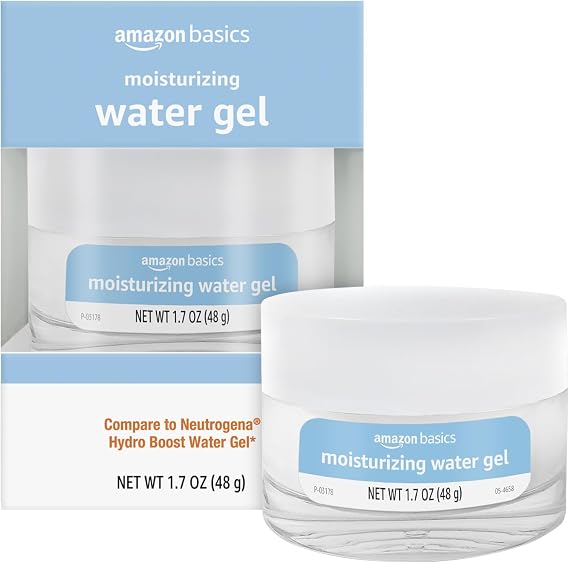 Amazon Basics Moisturizing Water Gel with Hyaluronic Acid, Refreshing, 1.7 Ounces, 1-Pack