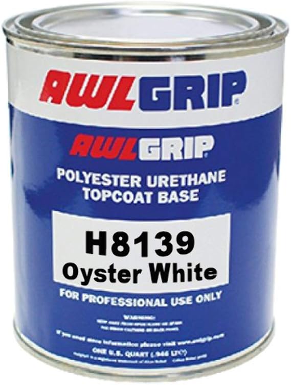 Awlgrip Premium Polyester Urethane Top Coat Quart, Oyster White (Lf)