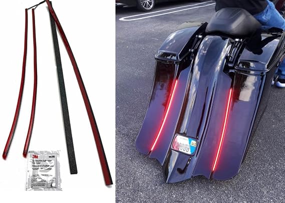 Bagger Stretched Fender Flex LED Strip Kit (Clear Lens, 13", 100-LED)
