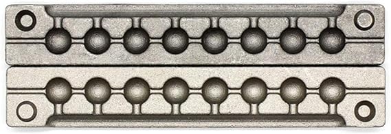 Adygil Round Sinker Mold with 8 Cavities and 1/3-Ounce,Without Handle
