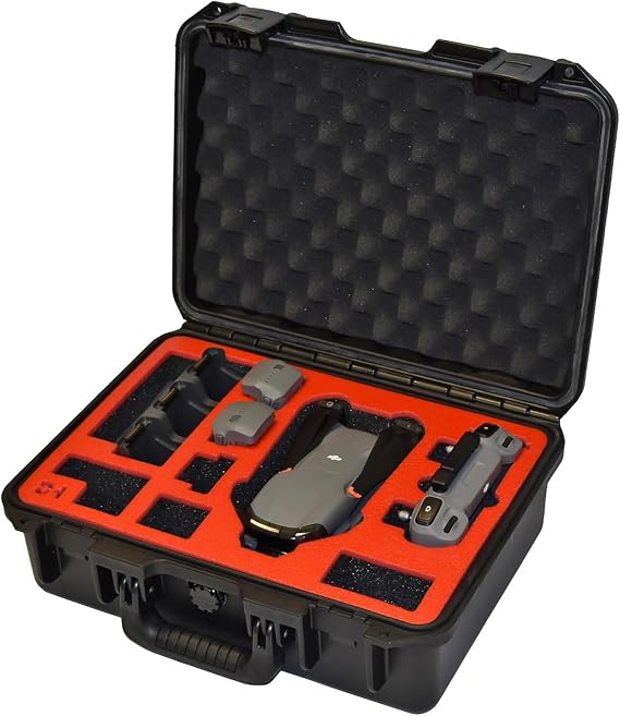 Pelican Case - Compatible with DJI AIR 3 or 3s Drone with Fly More Kit Accessories. Also fits any one of these compatible Controllers: RC-N1, RC, RC2, RC Pro or Smart Controller.